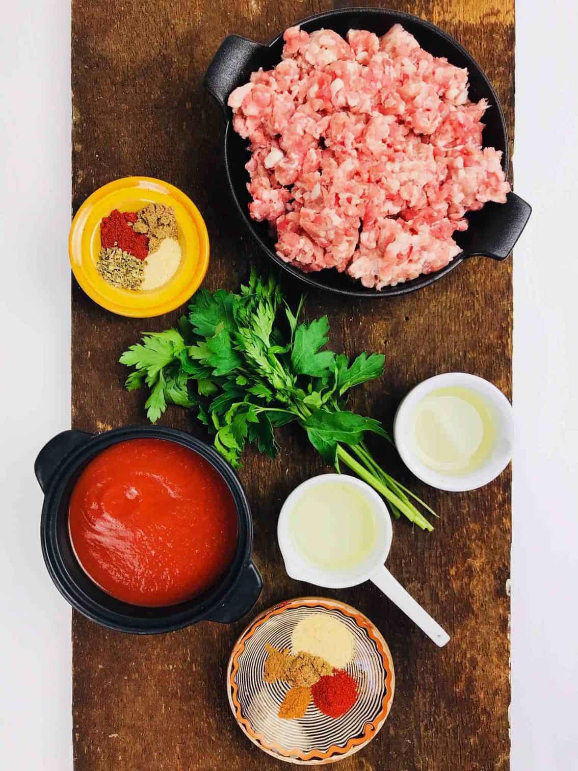 Ingrediente pentru Chiftelute in sos enchilada