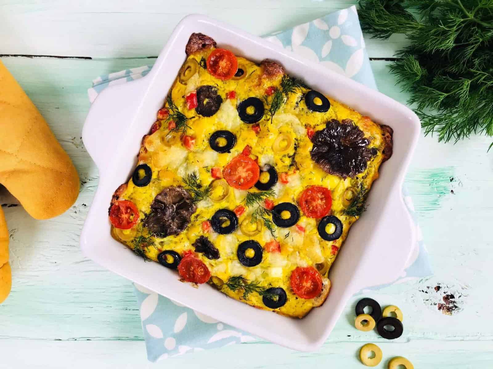 Tartă cu legume și brânză