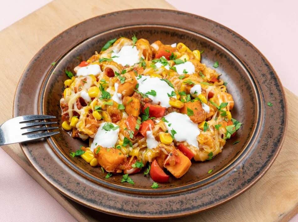 cartofi dulci cu legume